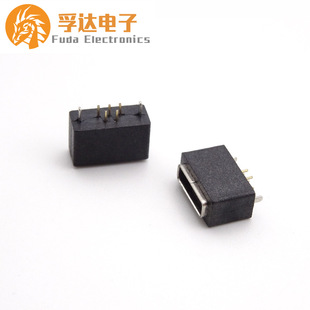 MICRO USB��ˮĸ�� MICRO AB��180��ֱ����_ȫ�ܺ��z�����ˮ