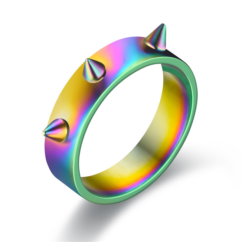 Unisex Gender Wholesale Jewelry Simple Style Geometric Titanium Steel Rings
