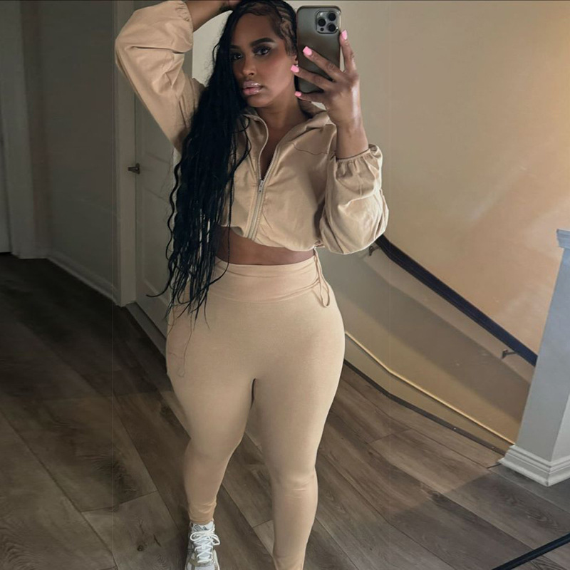 Cross-Border European American Style 2024 Spring And Autumn New Sexy Drawstring Waist-Cinching Crop Top High-Waisted_ecoleips.com