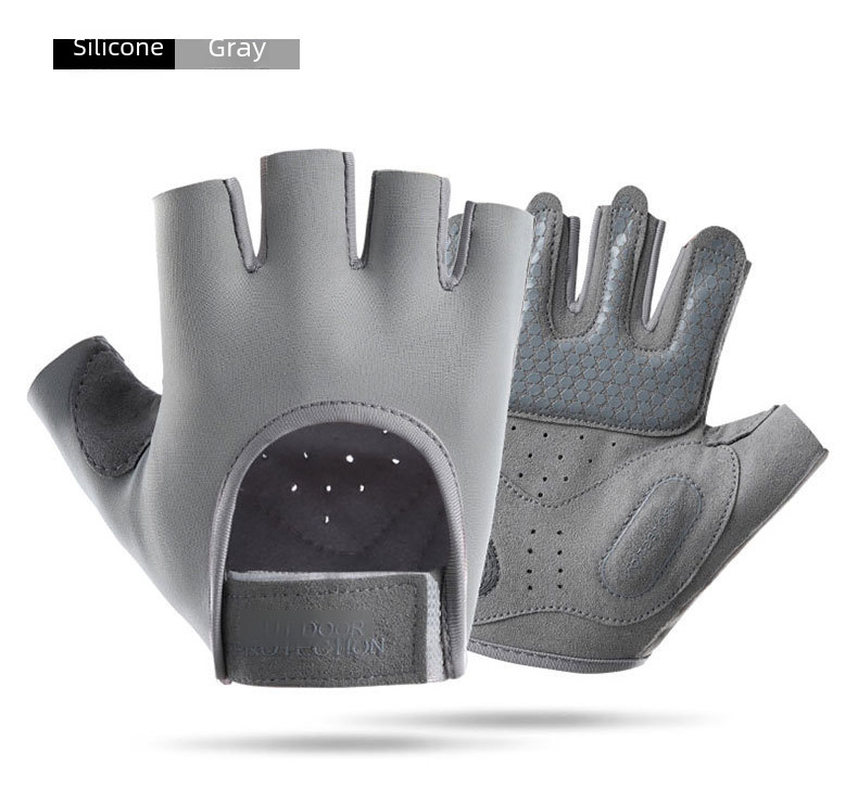 Fitness gloves women's half-finger equipment yoga breathable spinning cycling sports shockproof anti-skid A36-JSP_maomaolike.com