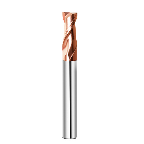 55-degree 2-edged tungsten carbide cemented carbide end mill with straight shank, CNC coated flat keyway small-diameter vertical end mill