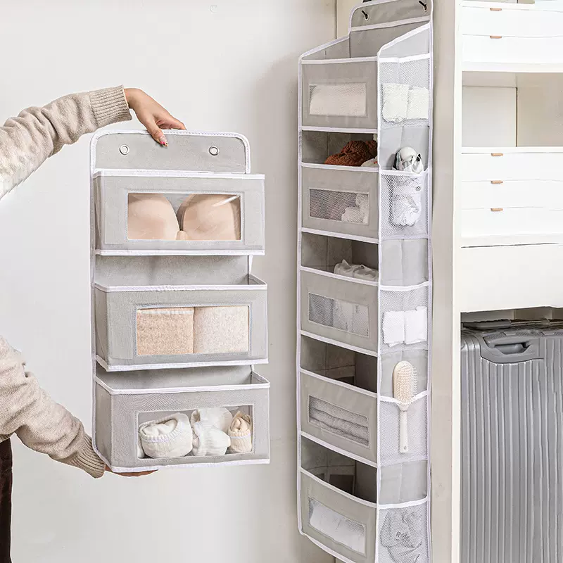 衣柜门后收纳悬挂挂袋壁挂式简约收纳袋挂墙式置物袋储物挂袋挂兜