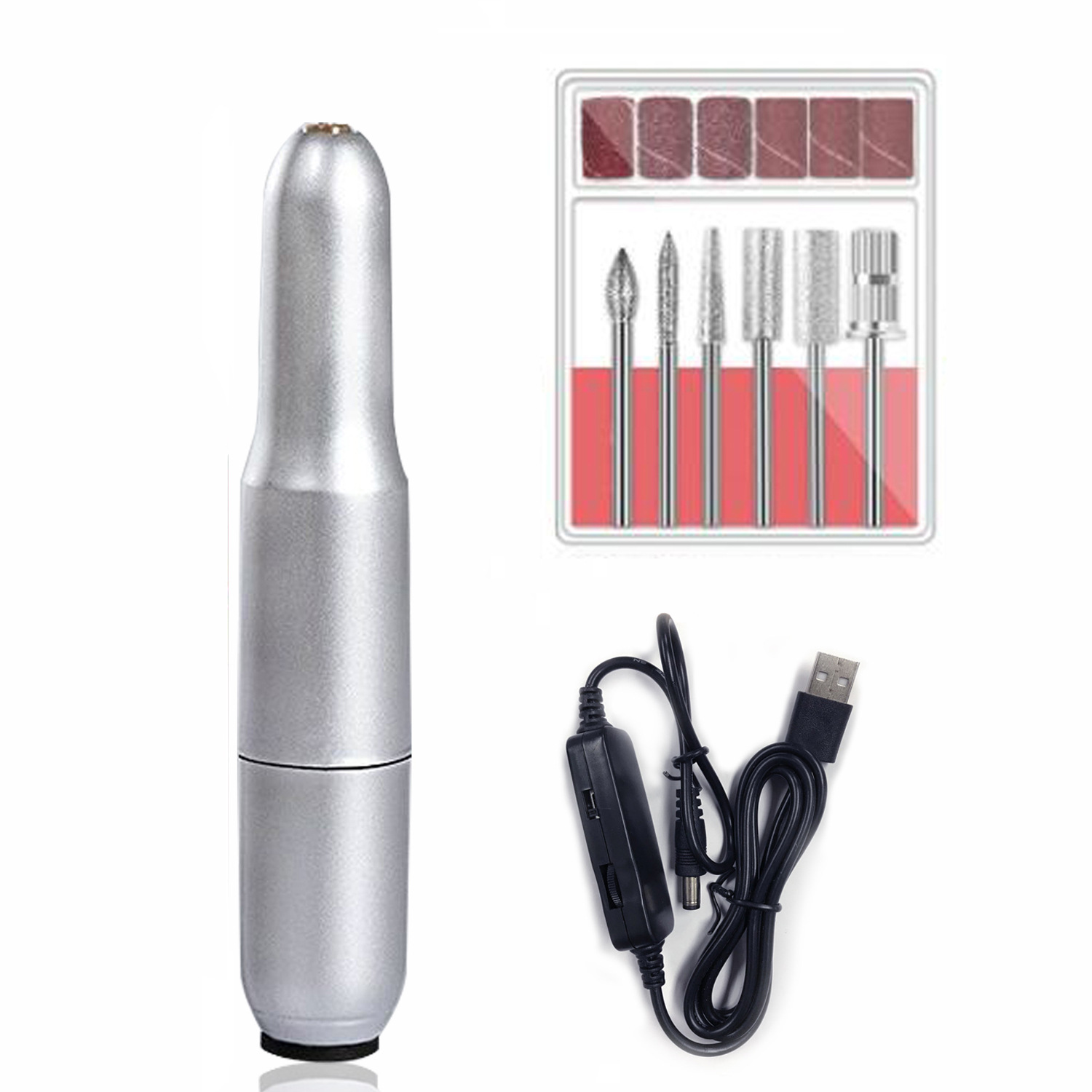 Nail Sanding Machine Professional Electric Machine Charging Small Portable Pen Nail Redressing Artifact for Nail Shops