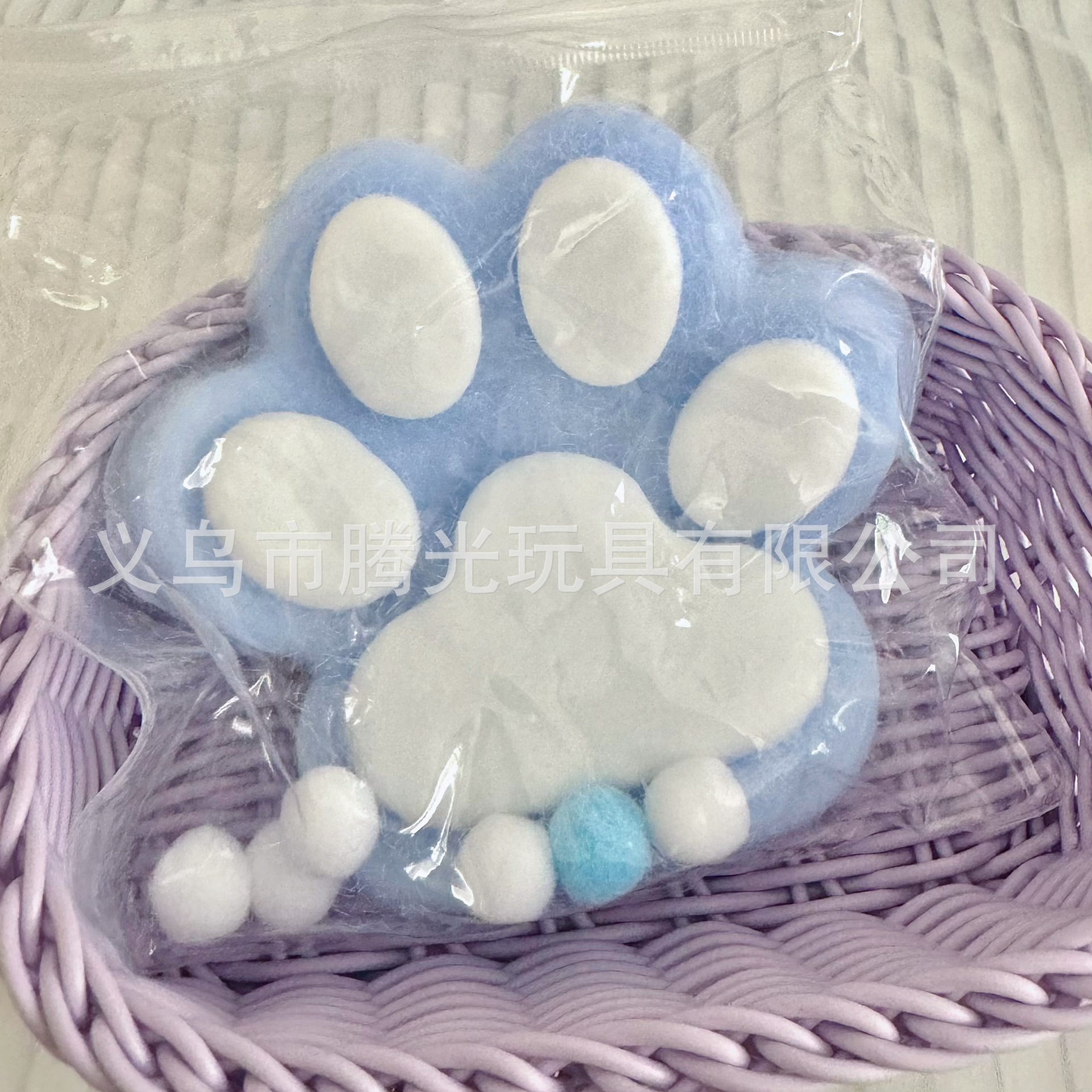 15cm 빅맥 무리 고양이 발톱 - 파란색과 흰색