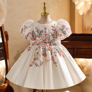 Children's evening dress, small princess costume, flower girl dress, elite piano performance costume, suit, children's catwalk costume, Birthday gift