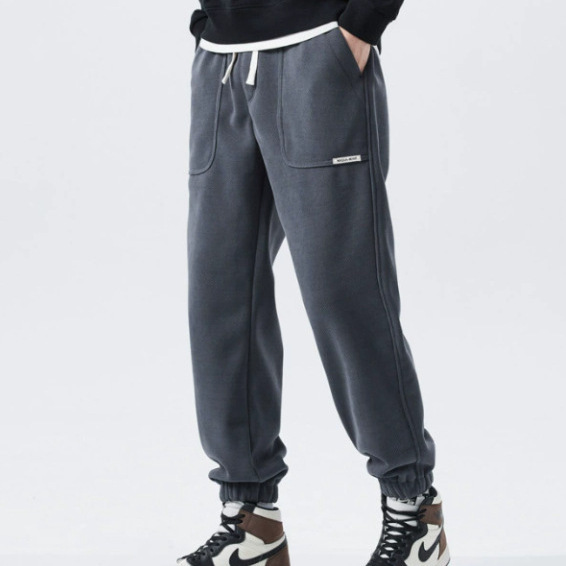 Casual Sweatpants Men's Trendy Brand Loose Tie-toe Trendy Brand All-match Men's Sports Pants Fried Street Solid Color Sports Trousers