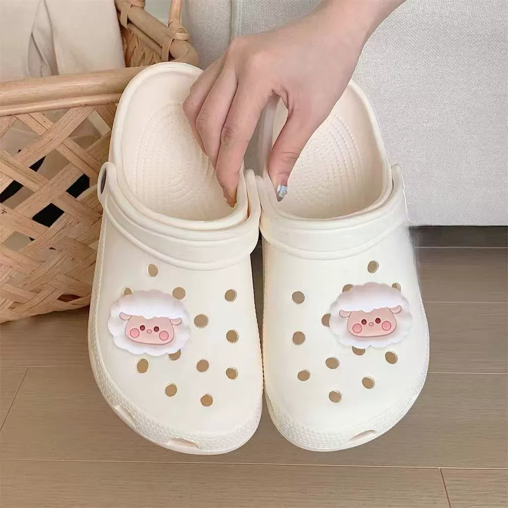 Ступать на фекалии Eeva дырочная обувь женская летняя нескользящая наружная одежда 2025 новый Баотоу холодные тапочки с толстой подошвой для женщин оптом