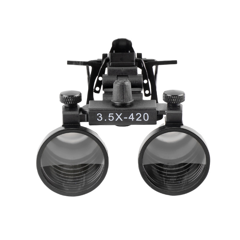 铁夹式3.5倍放大镜近视远视专用款医疗手术专用铁夹子放大镜