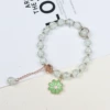 Green beaded bracelet