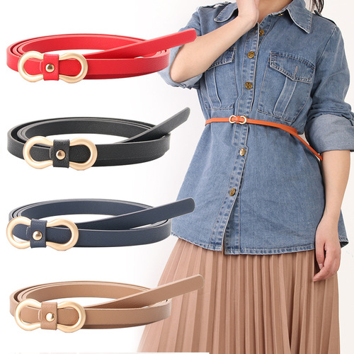 PU Waist Belt for Women: Stylish, Versatile, and Trendy—Perfect for Adorning Denim Dresses with a Bold, Personalized Touch