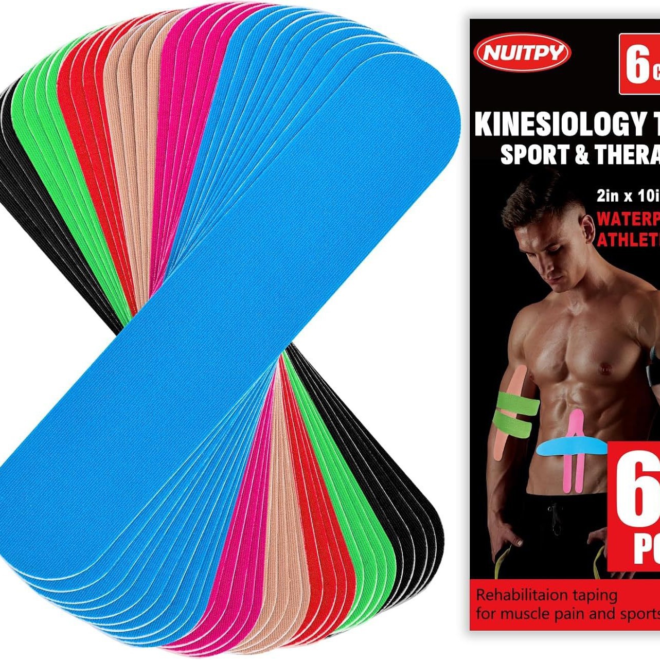 Cross-Border Sports Kinesio Tape Cotton Pre-Cut Knee Muscle Tape Protective Basketball Protective Gear Muscle Tape Muscle Tape
