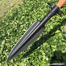 红缨头矛头户外祖鲁矛矛锻打霸王扎头矛锰钢头长矛探险多功能