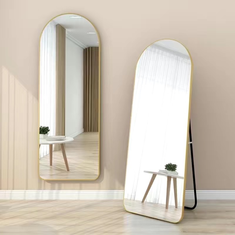 Espejo espejo de cuerpo completo tienda de ropa autoadhesiva espejo de montaje dormitorio hogar espejo vestidor de pared guardarropa espejo de piso grande