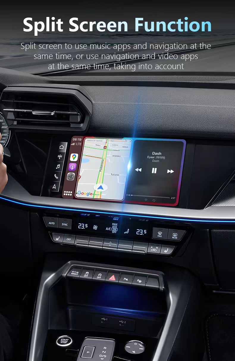 Wired to Wireless Carplay Box, Wireless Box, Android Auto Wireless Car Video Box