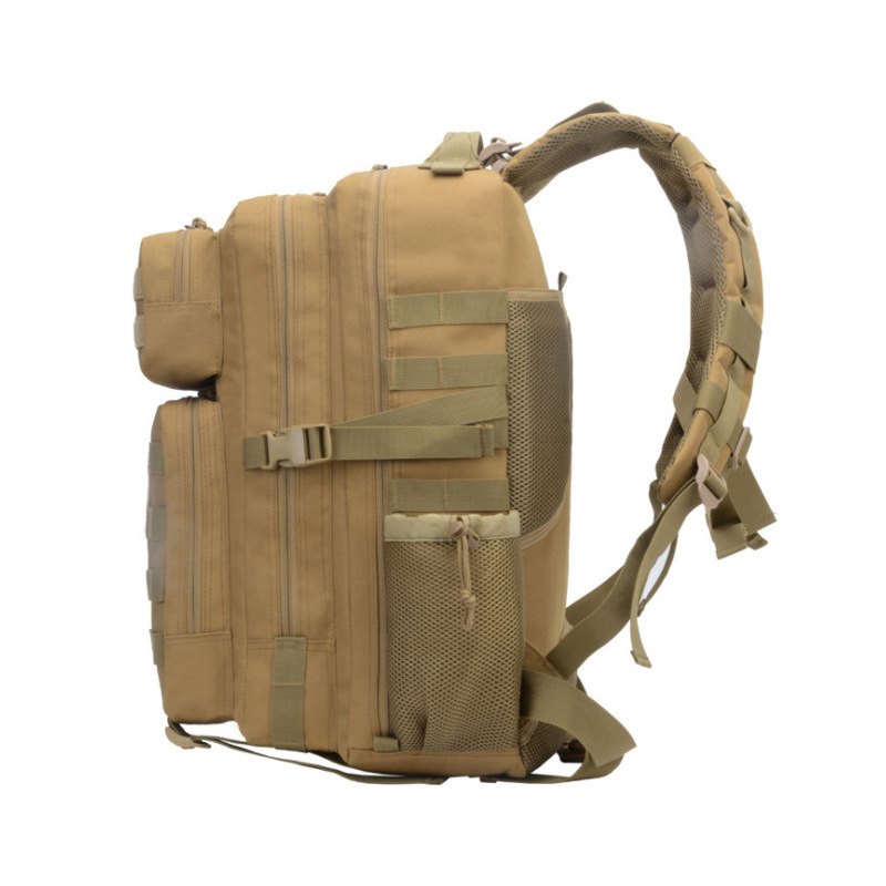 Suministro exclusivo transfronterizo de mochila táctica 3p de gran capacidad de 45l, bolsa de almacenamiento para camping, mochila deportiva para montañismo y senderismo al aire libre
