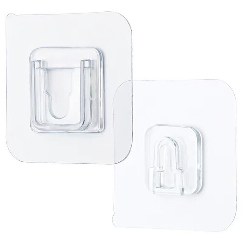 Factory Strong Adhesive Invisible Mother and Child Plug Hook and Socket Mounting Bracket Wall Mounted Sticky Organizer Hook