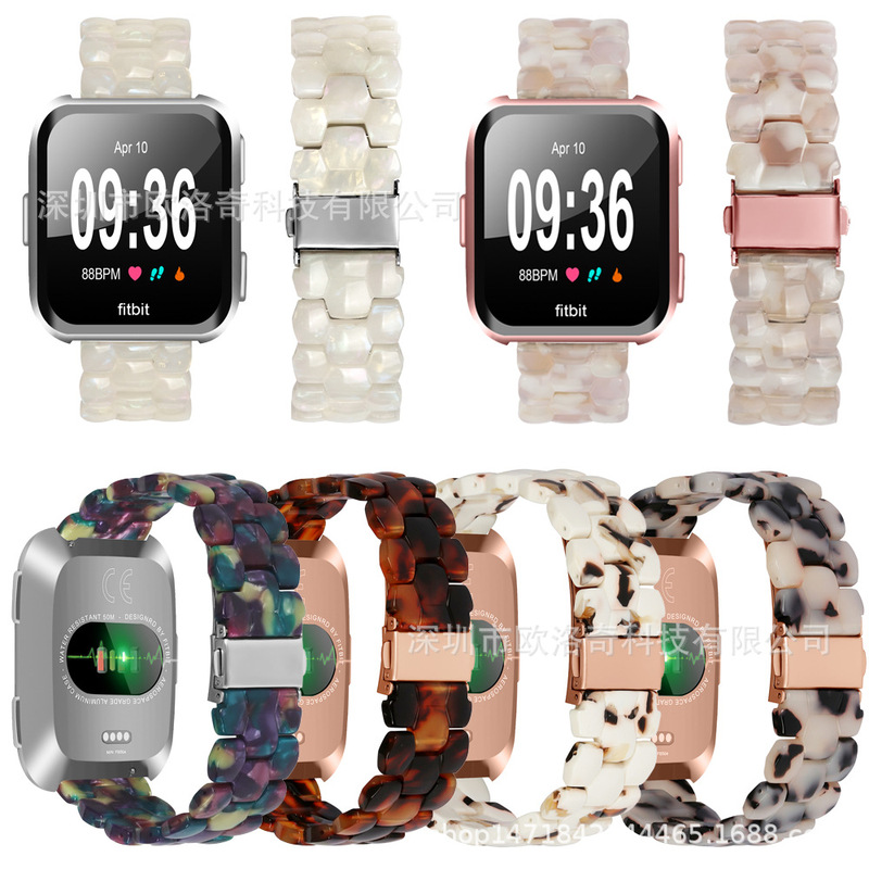 Suitable for Fitbit Versa Lite/Versa2 Resin Watch Strap, Versa Bracelet, Hexagonal Resin Wristband Suitable for Fitbit Versa Lite/Versa2 Resin Watch Strap, Versa Bracelet, Hexagonal Resin Wristband