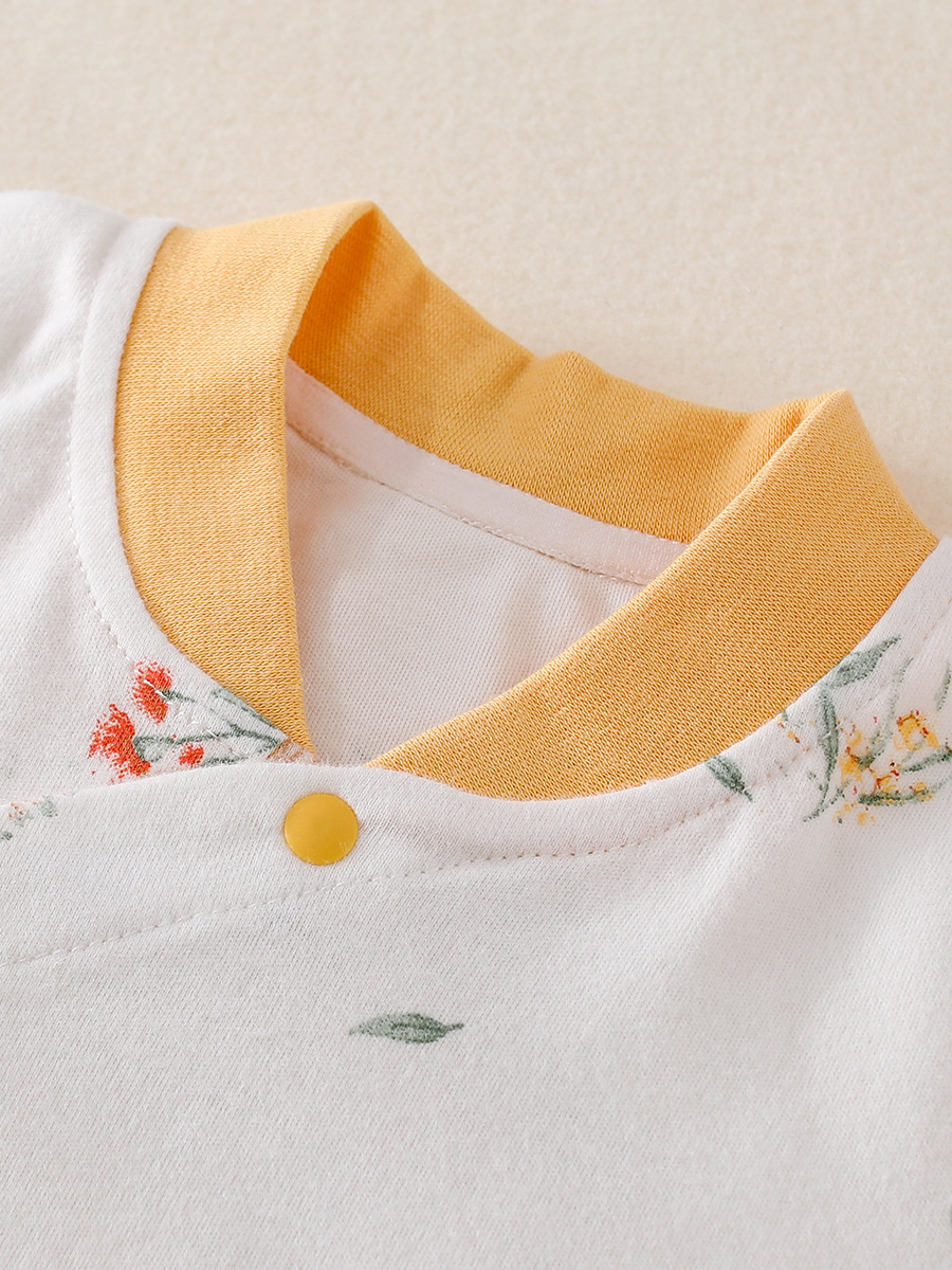 Children's Autumn Clothes Spring Shoulder Buckle Cotton Fall Pants for Boys and Girls Split Pajamas Home Clothes Baby Thermal Underwear suit