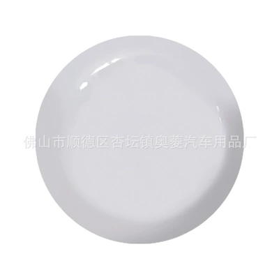 Stainless Steel Spare Tire Cover, Spare wheel cover - white-flat-cover-plastic-middle-plate