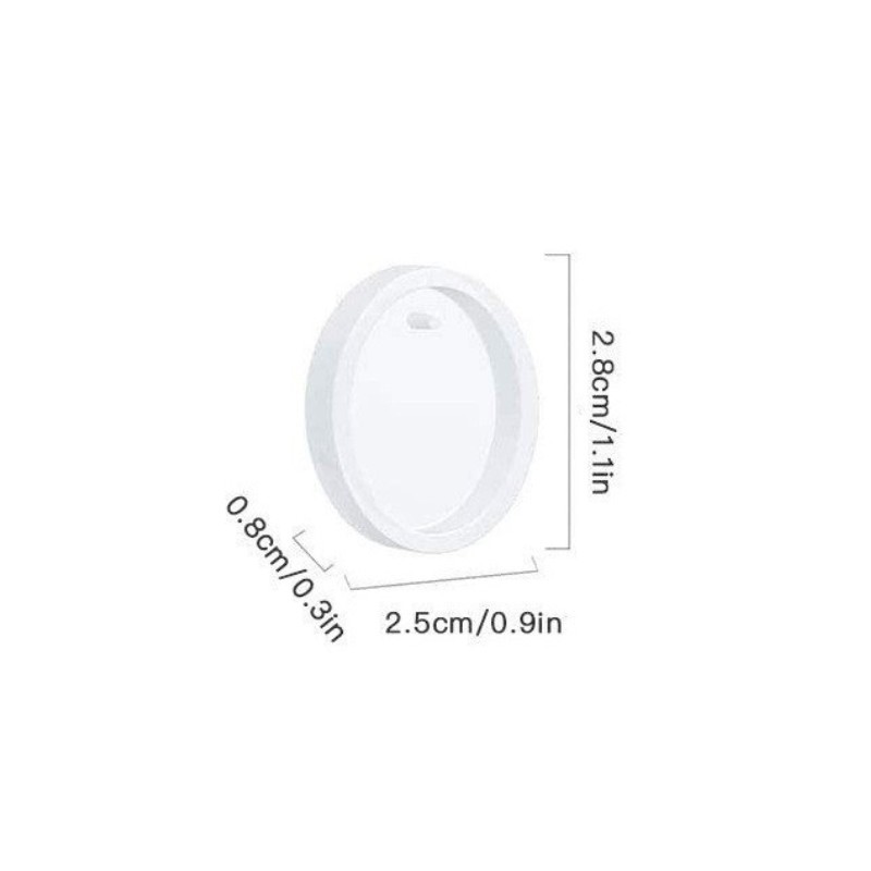 Colgante gota de agua redondo cuadrado oval espejo epoxi molde DIY llavero collar resina pendientes pequeño colgante