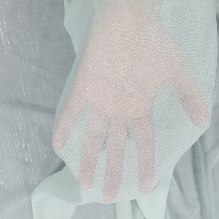 10D仿丝棉欧根纱 水仙纱面料棉质优感有泡感全涤手感舒适刺绣印花