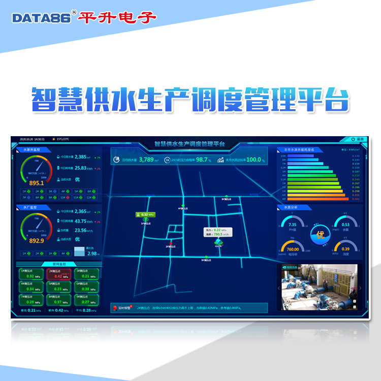 智慧水务-供水管网监控系统 管网远程监测系统