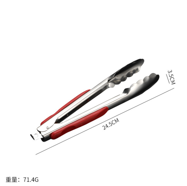 Cocina clip de comida de acero inoxidable para el hogar clip de barbacoa coreano clip de pan multifunción clip de buffet