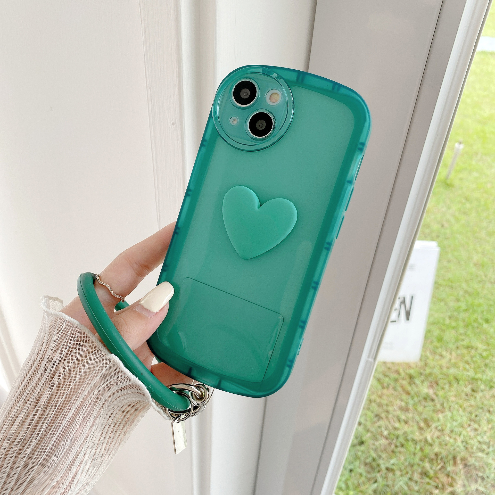 Preppy Style Novelty Fashion Heart Shape Tpu   Phone Cases display picture 3