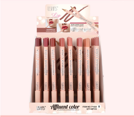 (Display box) USHAS eyebrow pencil waterproof and non smudging natural lipliner_voghion.com