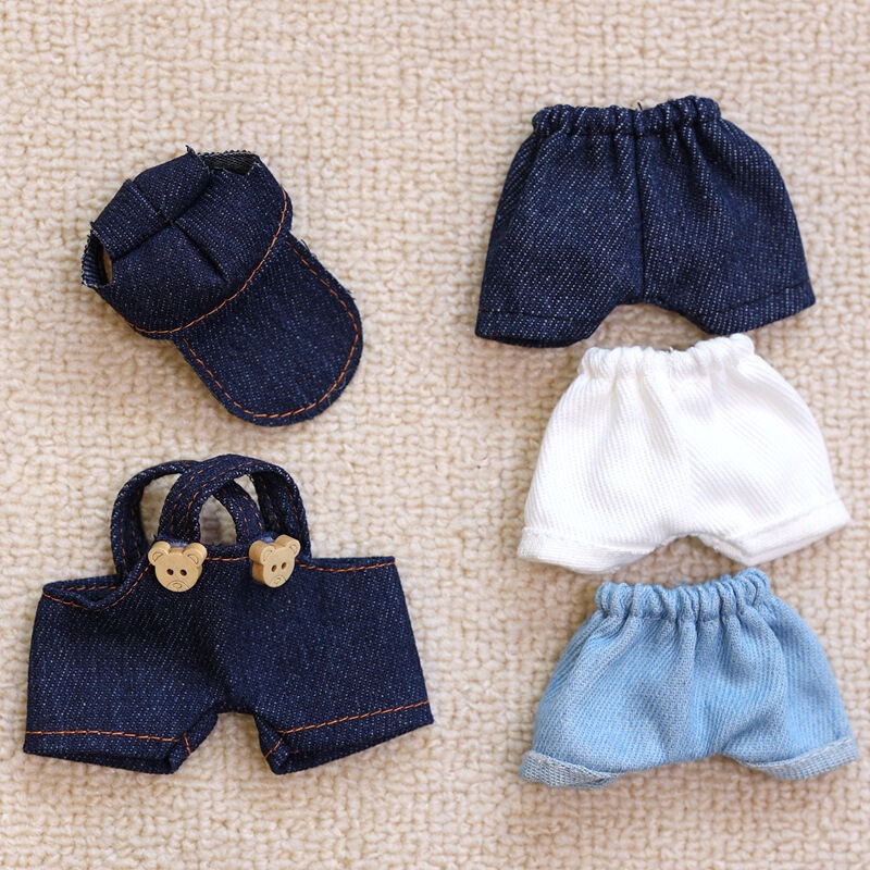 14cm Plush Dog Doll with Small Hat, Bjd Doll Jeans, Plush Toy Clothing Accessories, Doll Clothes 14cm Plush Dog Doll with Small Hat, Bjd Doll Jeans, Plush Toy Clothing Accessories, Doll Clothes