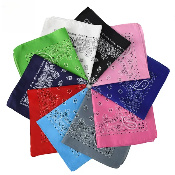 American West Coast Magic Hip Hop Riding Turban Hip Hip Hip Hop bandana Double Cashew Double Worm Square Scarf Wholesale
