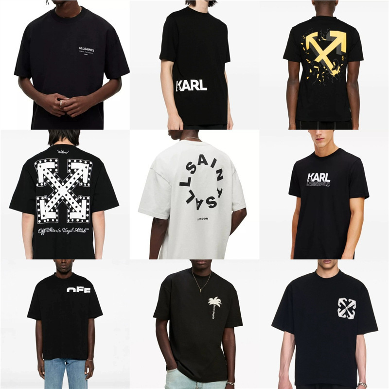 European Size Cotton T25 Trendy Brand Printed Spring and Summer Short-Sleeved Loose Pullover T-Shirt Short-Sleeved Tops High-Quality Collection of Men's Clothing European Size Cotton T25 Trendy Brand Printed Spring and Summer Short-Sleeved Loose Pullover T-Shirt Short-Sleeved Tops High-Quality Collection of Men's Clothing