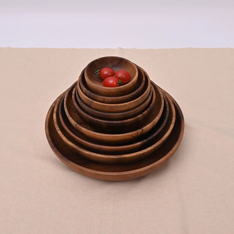 Прямые поставки завода твёрдых пород дерева небольшие тарелки, акхазское дерево, круглые деревянные тарелки, обычные деревянные паллеты, большое количество и отличные цены