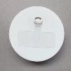 TPU-medium transparent-silver square buckle