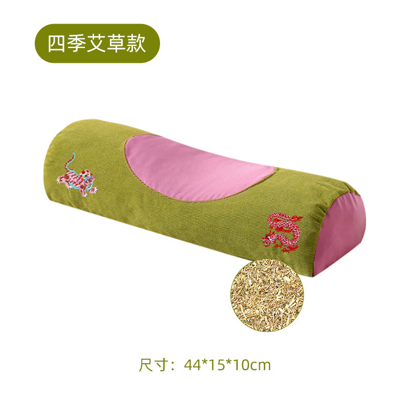 そば殻睡眠枕、ヨモギ頸椎枕、ハーブ枕、ネックサポート枕、艾虎枕、取り外し可能な枕カバー、抖音で話題|undefined