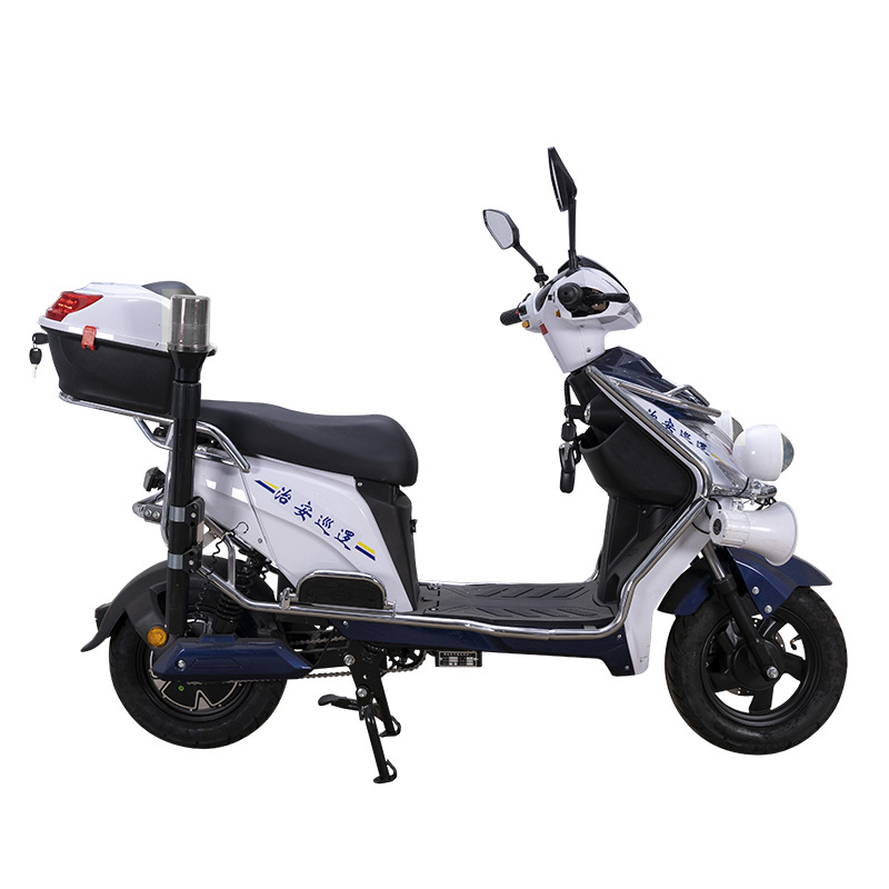 二轮物业巡逻电瓶车工厂保安巡逻电动车两轮电动车小力鹰电动车