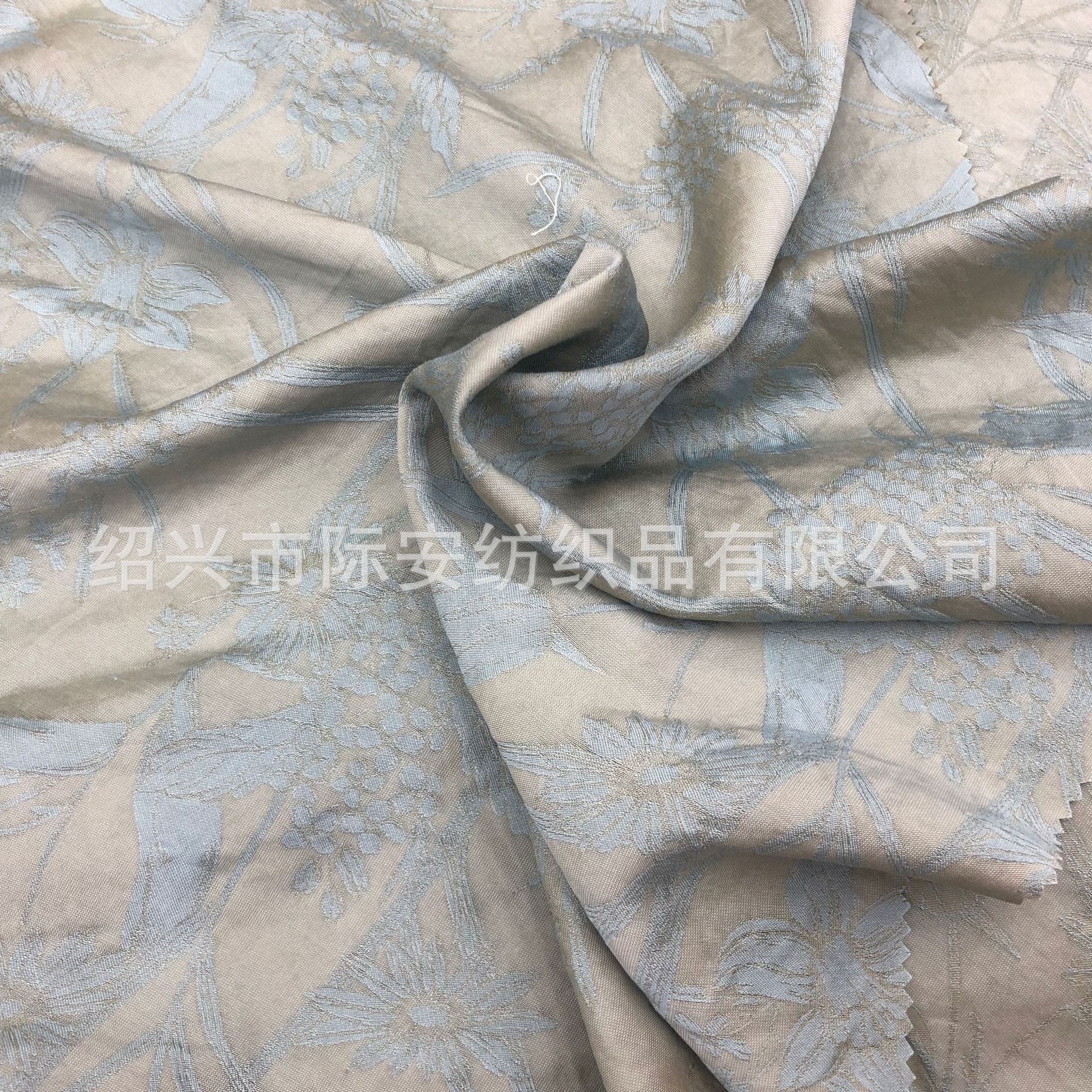 新款 水仙风信子锦粘提花面料汉服布料旗袍春夏时装柔软舒适面料