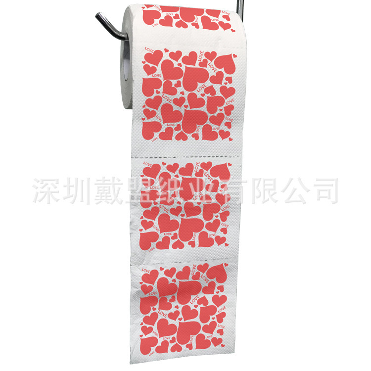 Valentine's Day Roll Paper 2025 Cross-border New Printing Roll Paper 2 Layers 150 Valentine's Day Love Printing Toilet Paper Valentine's Day Roll Paper 2025 Cross-border New Printing Roll Paper 2 Layers 150 Valentine's Day Love Printing Toilet Paper