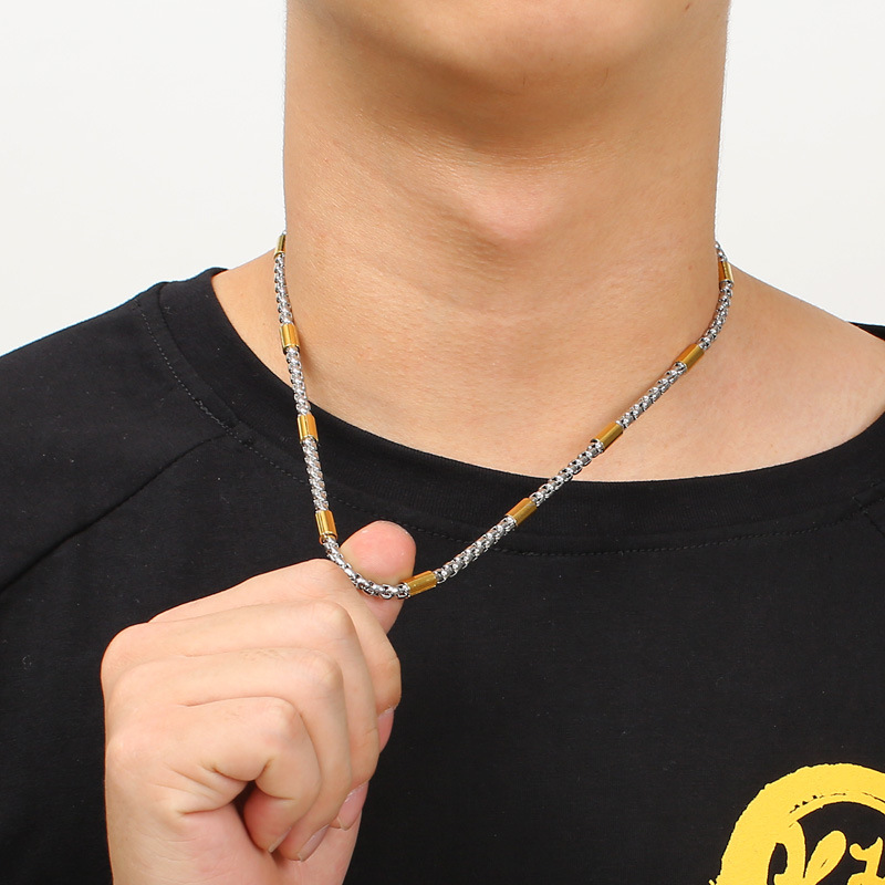 14g Weight PVD Coated Gold Plating Process 18K Real Gold Plated Plating Material Necklace Classification 304 Stainless Steel Chain Material 1 Piece Quantity Daily Occasion 304 Stainless Steel Material Geometric Pattern Unisex Gender Simple Style Style Waterproof Non Tarnish Craft PVD Coated 18K Gold Plated Geometric Titanium Steel Simple Style Waterproof Non Tarnish Titanium Steel Necklace 7
