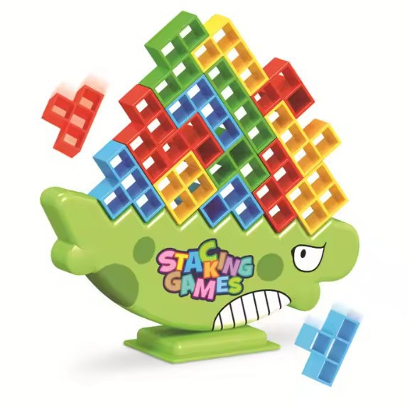 Juegos de equilibrio transfronterizos Tetris Bloques de construcción Amazon Strap Music Concentración Puzzle Juguetes de mesa