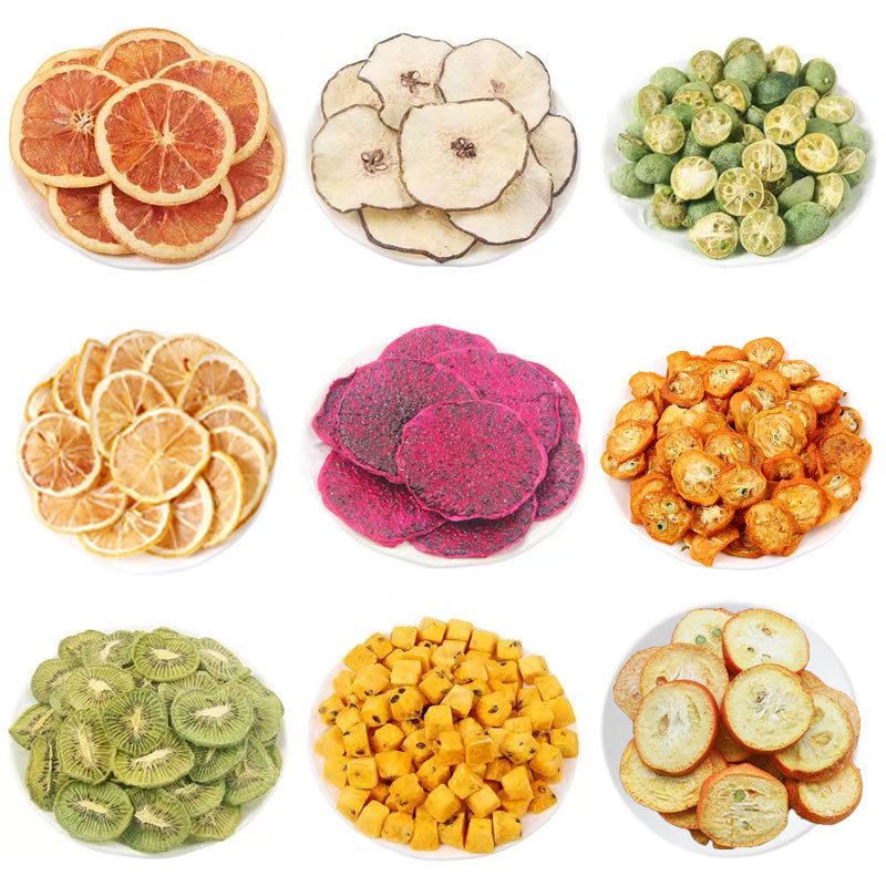 现货批发散装水果茶夏季冷泡茶冻干百香果小青桔柠檬片等各种水果