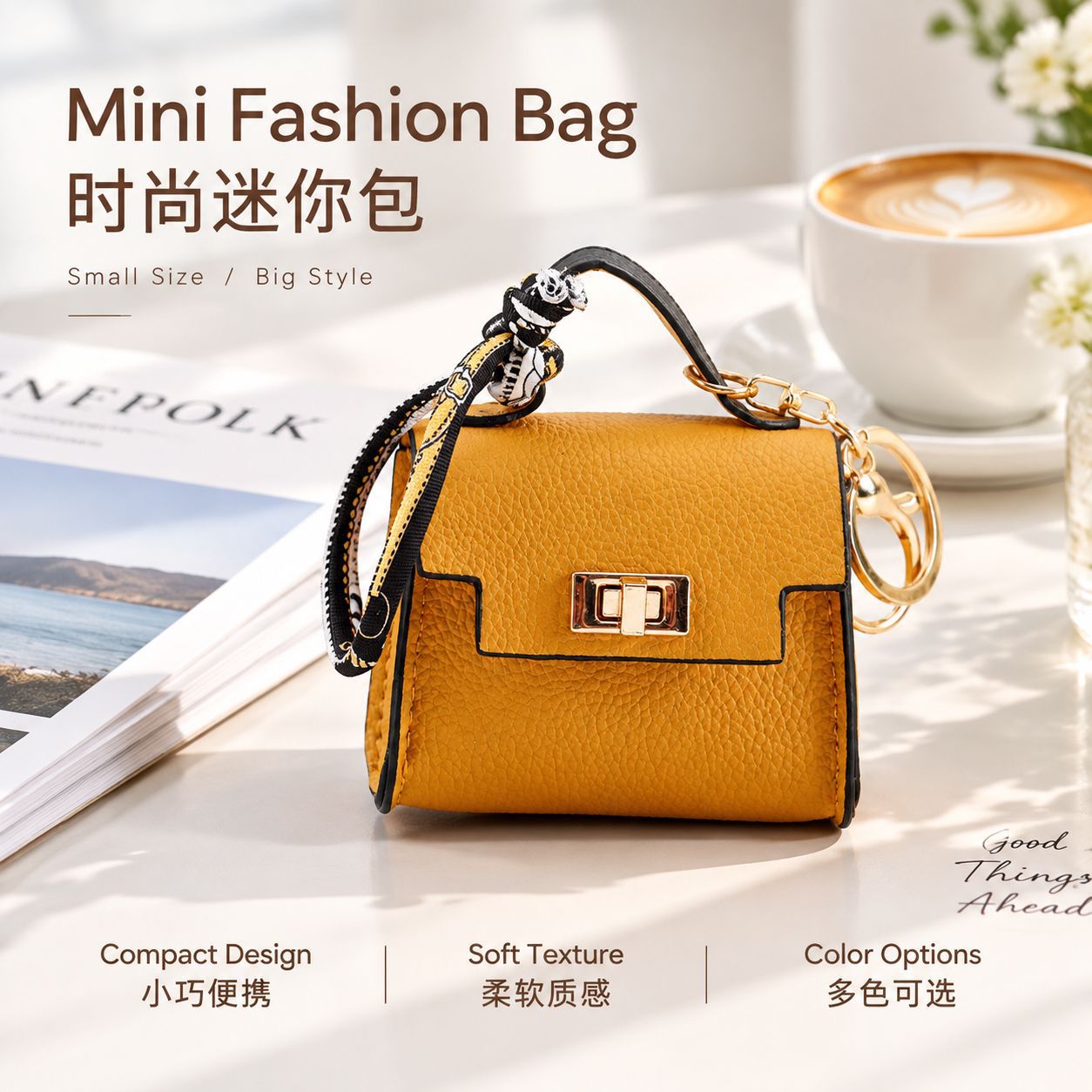 Mini bag charm, small coin purse, storage pouch, accessory for bags, lipstick pouch, key pouch, Bluetooth earphone pouch, small gift