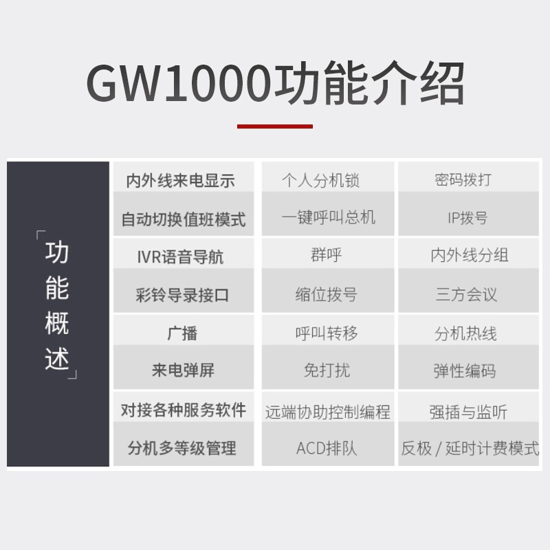GW1000 program -controlled telephone switch can be extended to 8 in…
