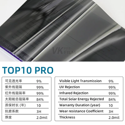 Automotive Film – technology, scratch-resistant solar film - 152m-15m-top10-pro