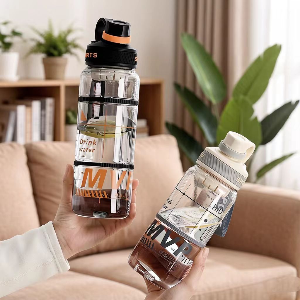 Impresión gratuita de tazas de agua de gran capacidad tazas deportivas tazas de fitness al aire libre para hombres y mujeres con tazas de té para estudiantes