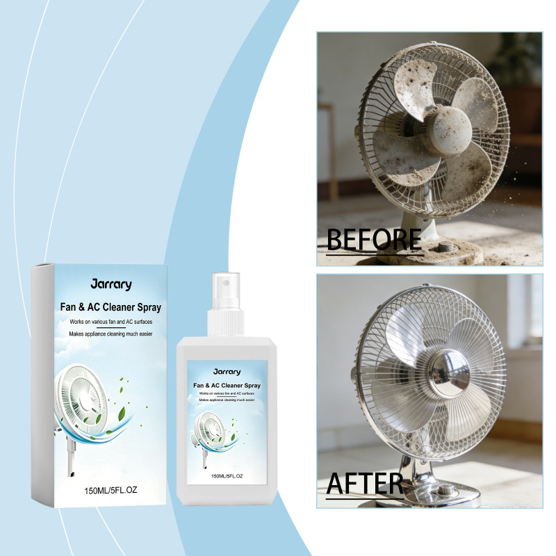 Jarrary Fan and Air Conditioner Cleaning Spray, Multi-Purpose Spray for Daily Household Use, No Disassembly Required, Renovation and Cleaning