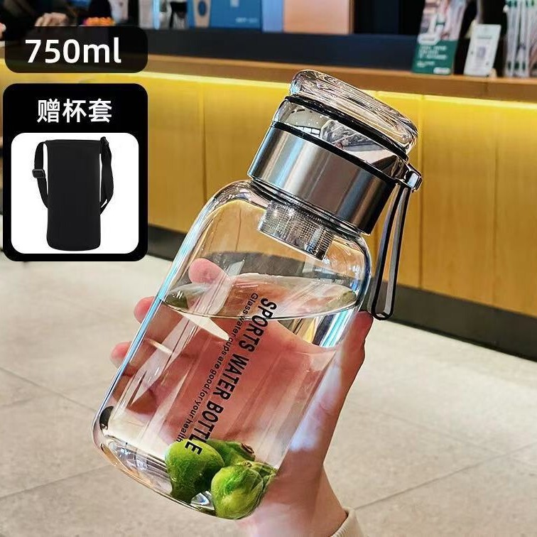 大容量ガラスカップ、高温耐性、防爆、茶室付き茶水分離カップ、厚みのあるカップ、見栄えの良い|undefined