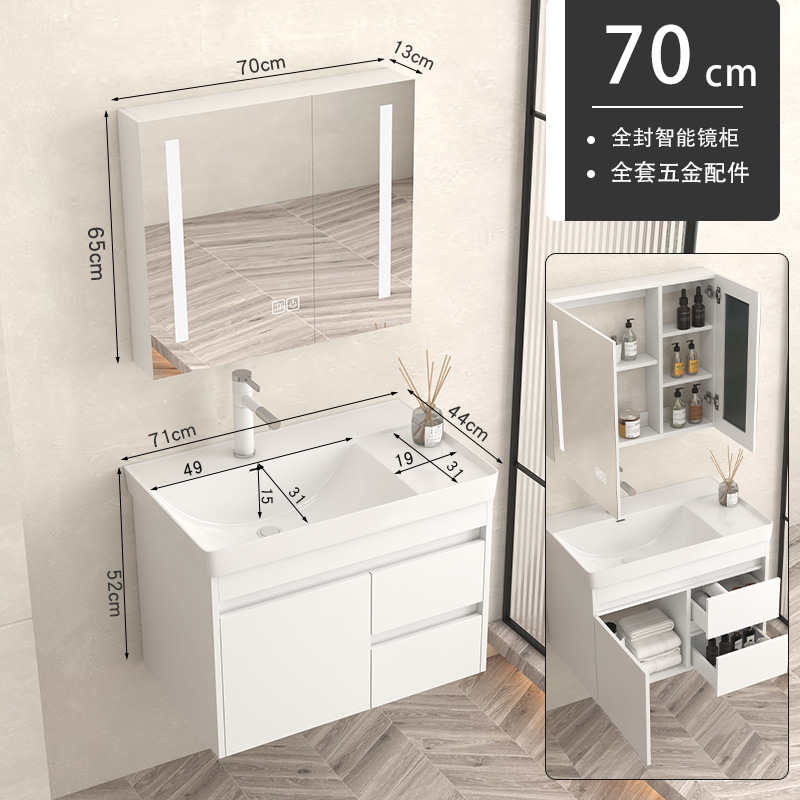 gabinete de baño de madera sólida baños cerámicos todo en una bañera lavabo tipo pared lavabo gabinete combinación lavabo grande lavabo