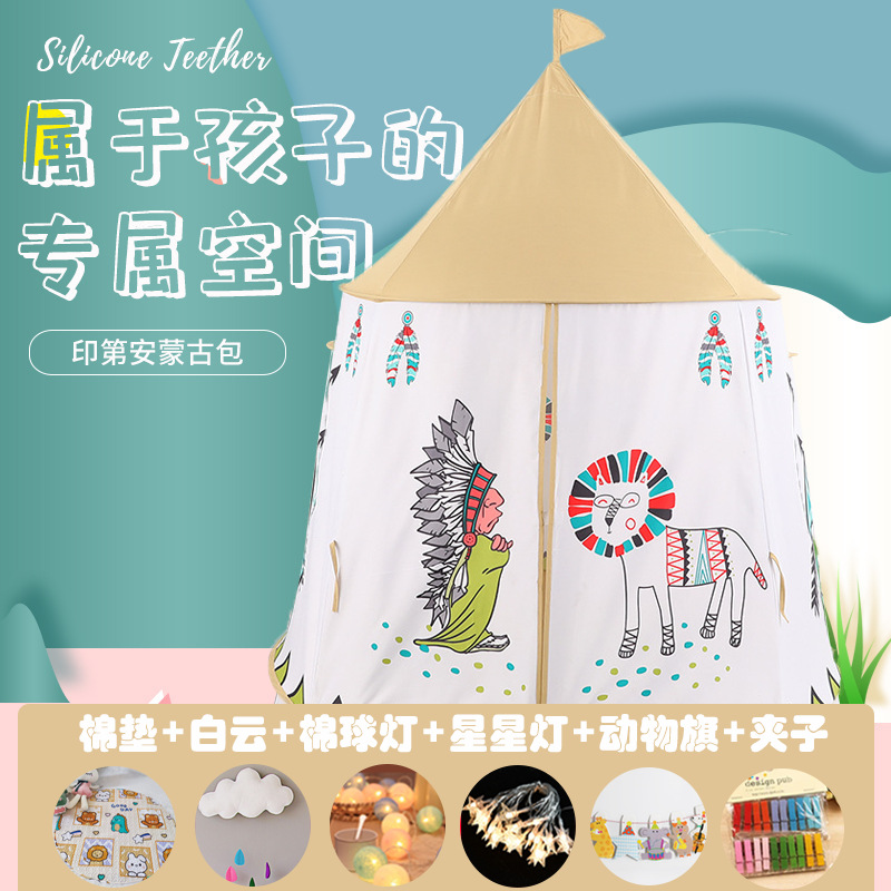 Casitas de Juego Infantiles Indias para Niños y Niñas, para Interiores y Exteriores, Estilo Castillo, Juguetes, Dropshipping Internacional, Selección Cuidadosa