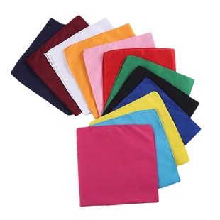Amazon Solid Color Plain Polyester Variety Square Riding Outdoor Headscarf Printable LOGO Headscarf Manufacturers